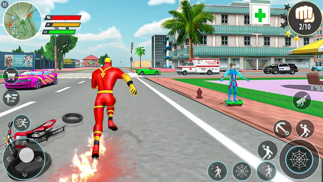 Rope Hero Spider Fighting Game [МОД: Много денег, Монет и Все открыто] Screenshot 4