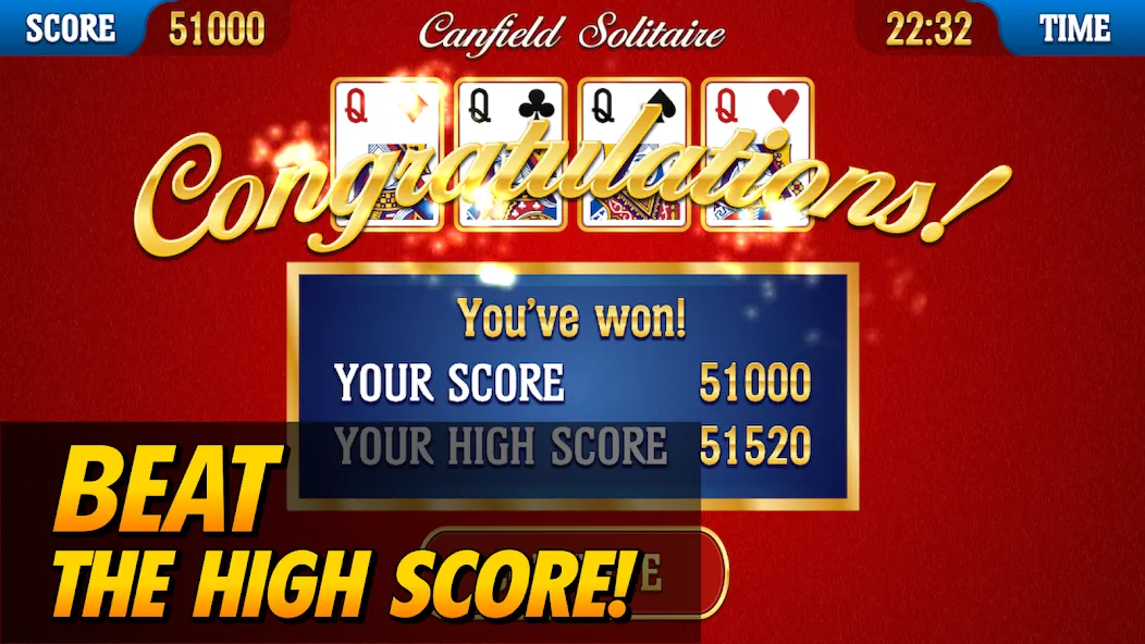 Canfield Solitaire (Кэнфилд пасьянс) [МОД: Бесконечные деньги, Монеты и Мега MOD] Screenshot 2