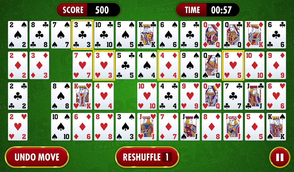 Gaps Solitaire Challenge (Гапс Солитер Челлендж) [МОД: Много монет, Открытые уровни и Мега MOD] Screenshot 1