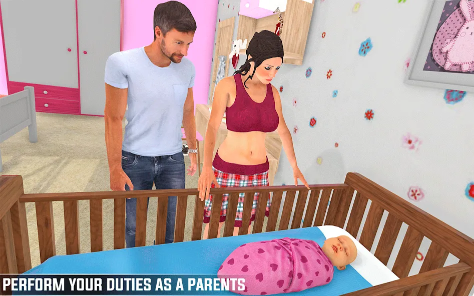 Pregnant Games Mommy Simulator [МОД: Меню, Бесконечные монеты и Открытые уровни] Screenshot 1