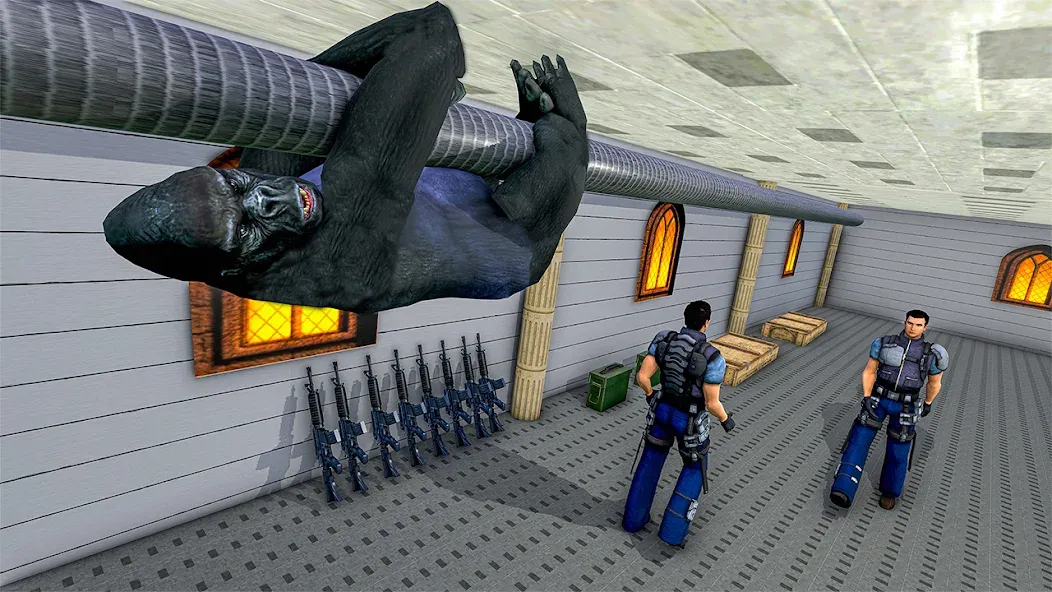 Gorilla Smash City Escape Jail [МОД: Меню, Бесконечные монеты и Открытые уровни] Screenshot 2