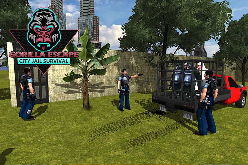 Gorilla Smash City Escape Jail [МОД: Меню, Бесконечные монеты и Открытые уровни] Screenshot 5