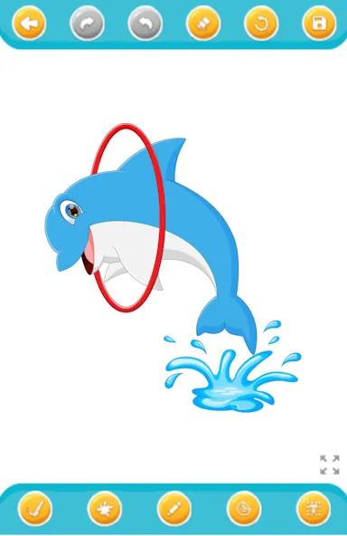dolphin coloring game (дельфин раскраска игра) [МОД: Меню, Бесконечные монеты и Открытые уровни] Screenshot 4