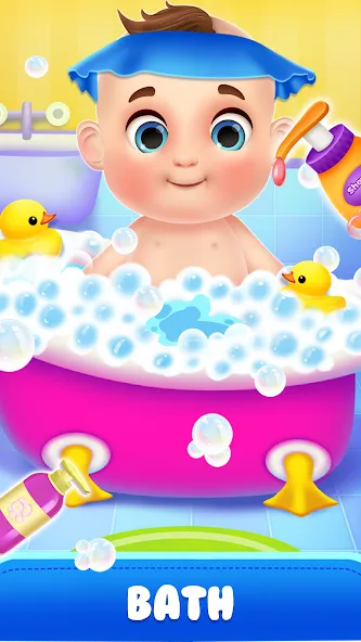 Mom newborn babysitter care (Мама новорожденного няня заботится) [МОД: Деньги, Монеты и Меню MOD] Screenshot 5