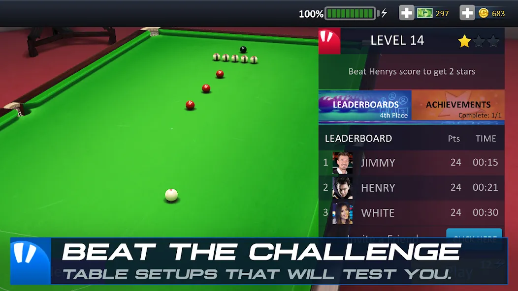 Snooker Stars - 3D Online Spor (Снукер Старс) [МОД: Много денег, Монет и Все открыто] Screenshot 5