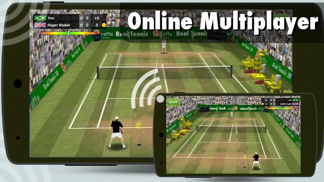 Tennis Champion 3D - Online Sp [МОД: Бесконечные деньги, Монеты и Мега MOD] Screenshot 2