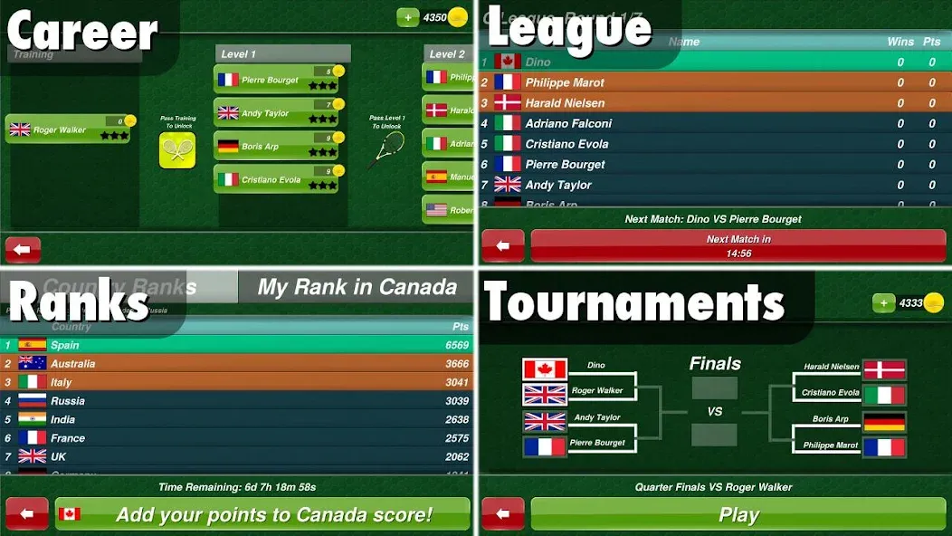 Tennis Champion 3D - Online Sp [МОД: Бесконечные деньги, Монеты и Мега MOD] Screenshot 3