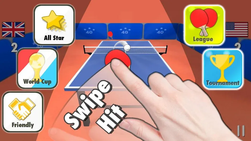 Table Tennis 3D [МОД: Много денег, Монет и Все открыто] Screenshot 1