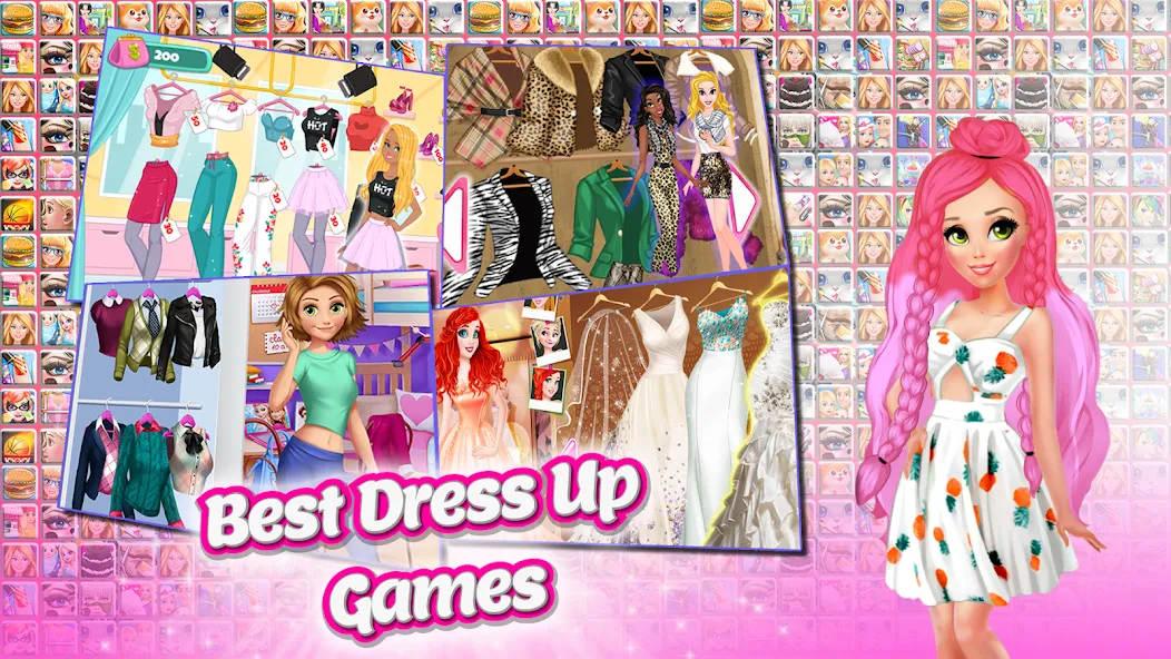 Frippa Games for Girls (Фриппа игры для девочек) [МОД: Все открыто, Дополнительные деньги и Меню MOD] Screenshot 2