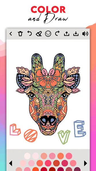 Coloring for adults offline [МОД: Бесконечные деньги, Монеты и Мега MOD] Screenshot 3