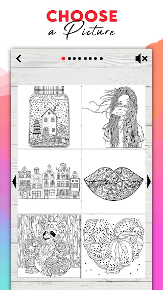 Coloring for adults offline [МОД: Бесконечные деньги, Монеты и Мега MOD] Screenshot 5