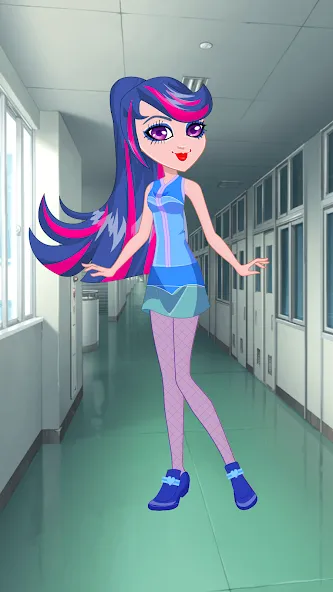 Pony College Student Dress Up (Пони Студент Колледжа Одеваются) [МОД: Меню, Бесконечные монеты и Открытые уровни] Screenshot 1
