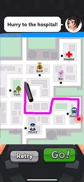 Taxi Master - Draw&Story game (Такси Мастер) [МОД: Все открыто, Дополнительные деньги и Меню MOD] Screenshot 4