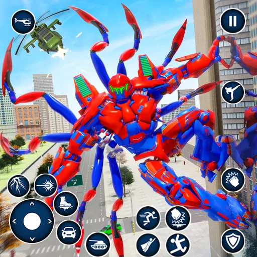 Spider Robot: Robot Car Games (Спайдер Робот) [МОД: Меню, Бесконечные монеты и Открытые уровни] Screenshot 1