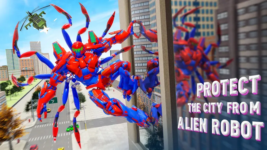 Spider Robot: Robot Car Games (Спайдер Робот) [МОД: Меню, Бесконечные монеты и Открытые уровни] Screenshot 3