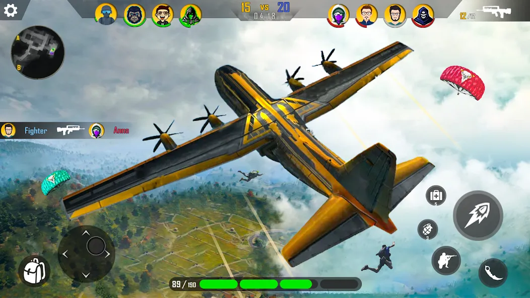 Fps Shooting Gun War: Gun Game [МОД: Все открыто, Дополнительные деньги и Меню MOD] Screenshot 2