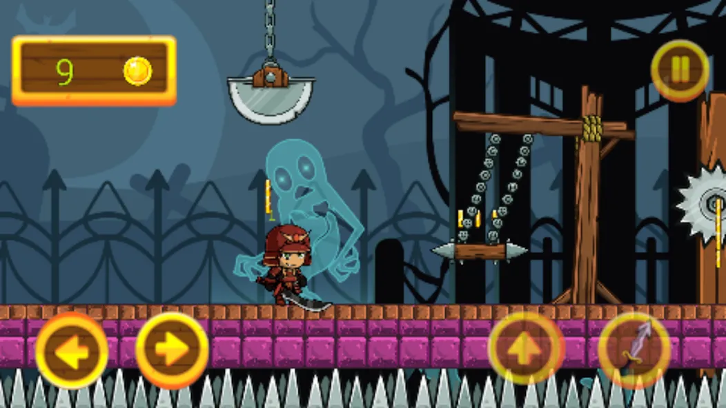samurai adventure (самурайские приключения) [МОД: Меню, Бесконечные монеты и Открытые уровни] Screenshot 4