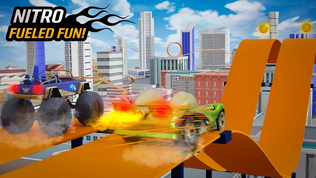 Nano Monster Truck Jam Game [МОД: Меню, Бесконечные монеты и Открытые уровни] Screenshot 4