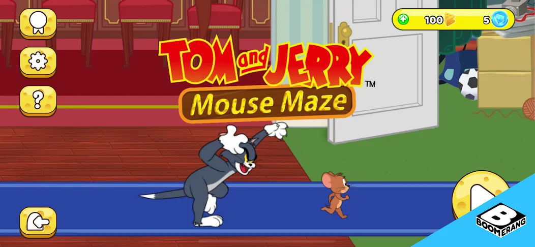 Tom & Jerry: Mouse Maze [МОД: Меню, Бесконечные монеты и Открытые уровни] Screenshot 1