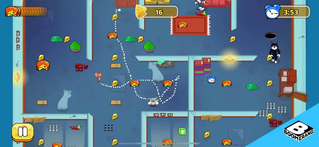 Tom & Jerry: Mouse Maze [МОД: Меню, Бесконечные монеты и Открытые уровни] Screenshot 4