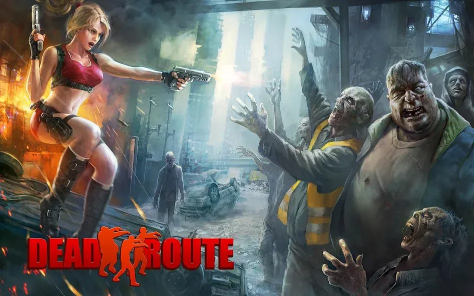 Dead Route: Zombie Apocalypse (Дед Роут) [МОД: Много монет, Открытые уровни и Мега MOD] Screenshot 1