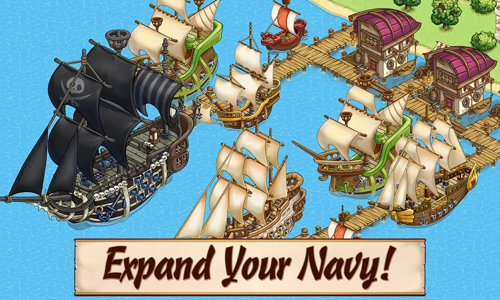 Pirates of Everseas (Пираты Эверсис) [МОД: Много денег, Монет и Все открыто] Screenshot 1