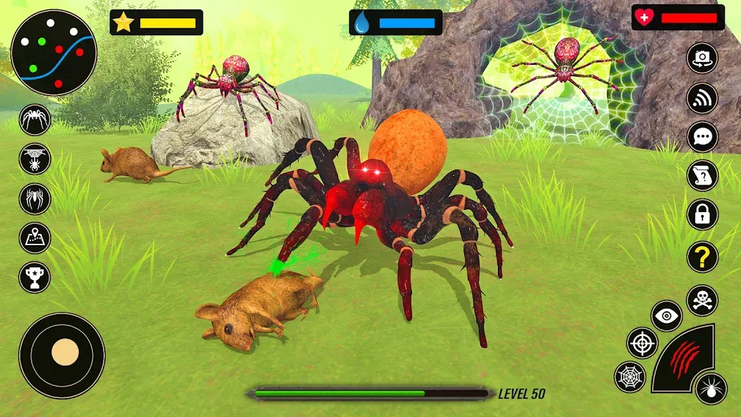 Spider Simulator - Creepy Tad (Спайдер Симулятор) [МОД: Много монет, Открытые уровни и Мега MOD] Screenshot 1