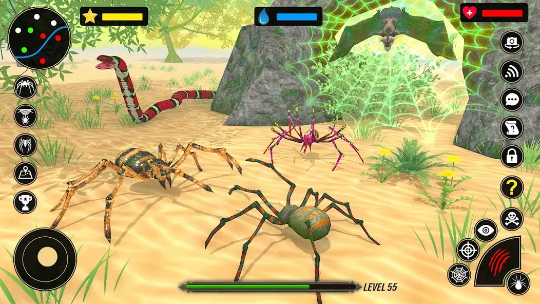 Spider Simulator - Creepy Tad (Спайдер Симулятор) [МОД: Много монет, Открытые уровни и Мега MOD] Screenshot 3