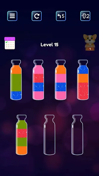 Soda Sort: Water Color Puzzle (Сода Сорт) [МОД: Бесконечные деньги, Монеты и Мега MOD] Screenshot 3