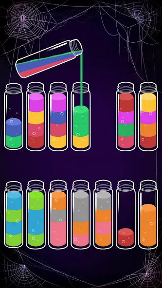 Soda Sort: Water Color Puzzle (Сода Сорт) [МОД: Бесконечные деньги, Монеты и Мега MOD] Screenshot 5