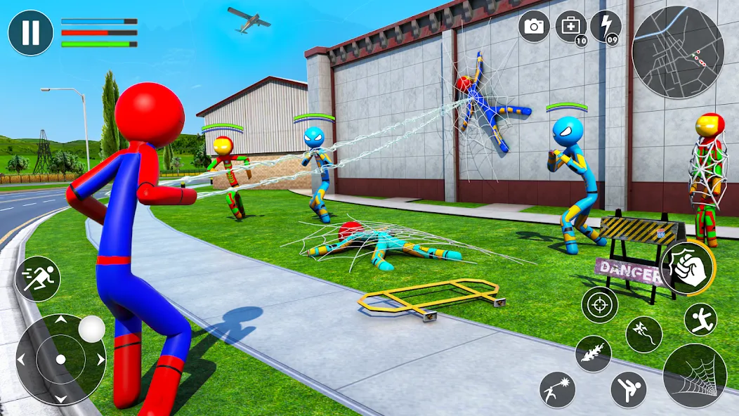 Spider Game-Stickman Rope Hero [МОД: Меню, Бесконечные монеты и Открытые уровни] Screenshot 3