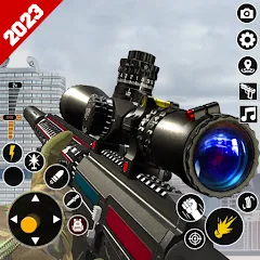 Скачать Sniper Gun Shooting game (ИГИ Снайпер Оружие Стрелялки Игры) [МОД: Меню, Бесконечные монеты и Открытые уровни] | Взлом Sniper Gun Shooting game на Андроид