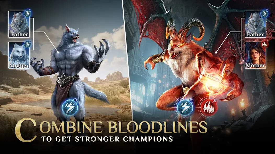 Bloodline: Heroes of Lithas (Бладлайн) [МОД: Бесконечные деньги, Монеты и Мега MOD] Screenshot 1