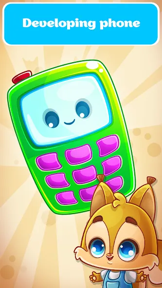 Babyphone game Numbers Animals [МОД: Много монет, Открытые уровни и Мега MOD] Screenshot 1