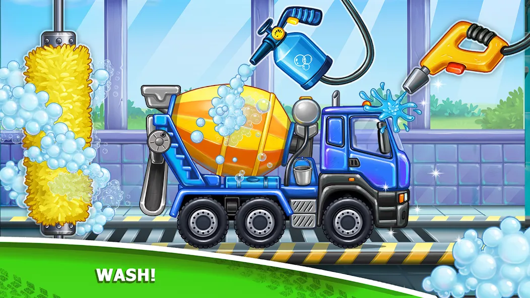 Kids truck games Build a house [МОД: Деньги, Монеты и Меню MOD] Screenshot 2