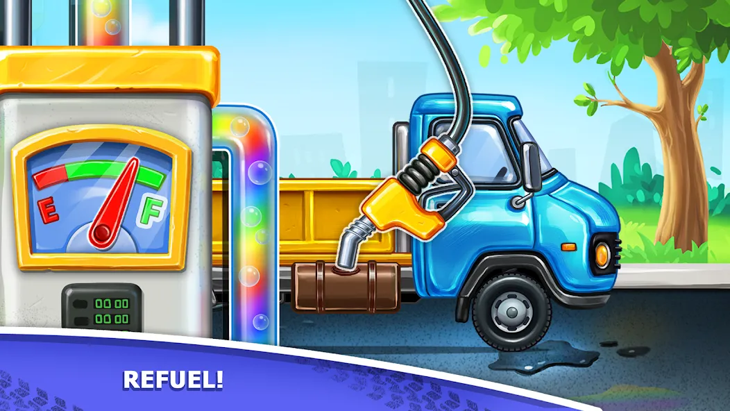 Kids truck games Build a house [МОД: Деньги, Монеты и Меню MOD] Screenshot 3