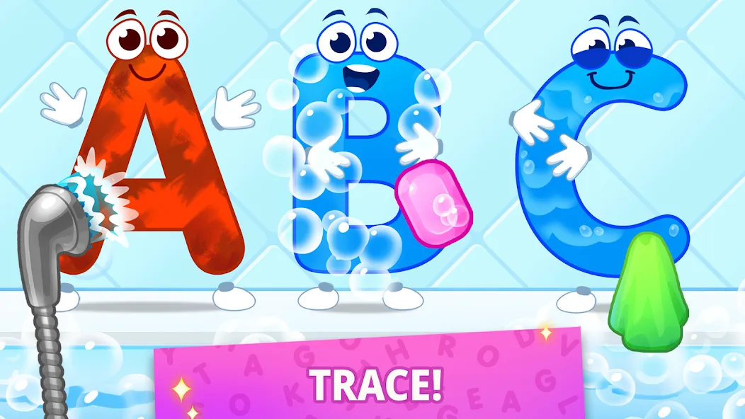 ABC kids! Alphabet, letters [МОД: Меню, Бесконечные монеты и Открытые уровни] Screenshot 1