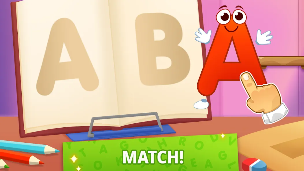 ABC kids! Alphabet, letters [МОД: Меню, Бесконечные монеты и Открытые уровни] Screenshot 2