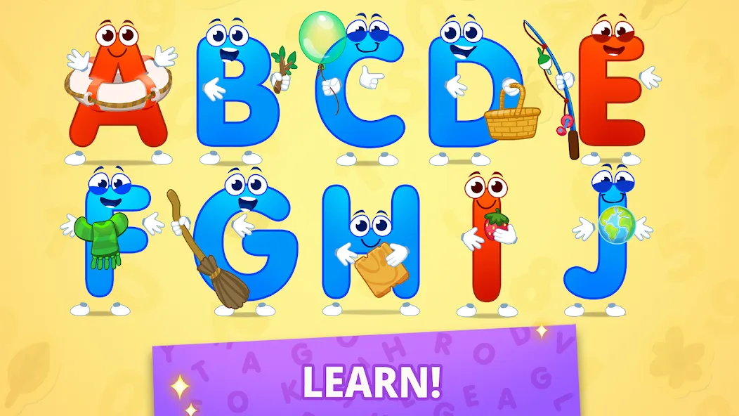 ABC kids! Alphabet, letters [МОД: Меню, Бесконечные монеты и Открытые уровни] Screenshot 3