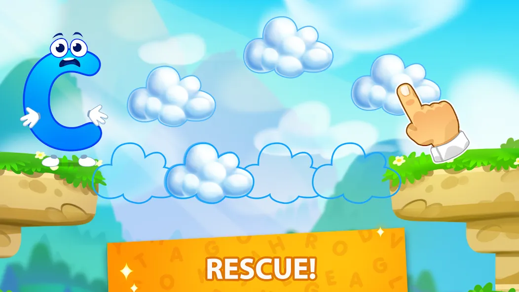 ABC kids! Alphabet, letters [МОД: Меню, Бесконечные монеты и Открытые уровни] Screenshot 4