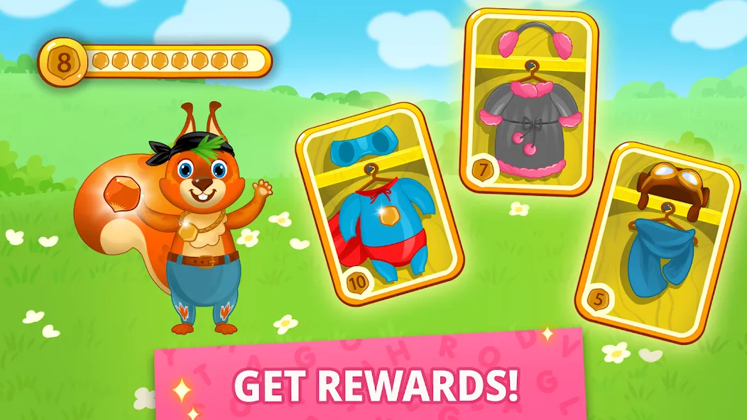 ABC kids! Alphabet, letters [МОД: Меню, Бесконечные монеты и Открытые уровни] Screenshot 5