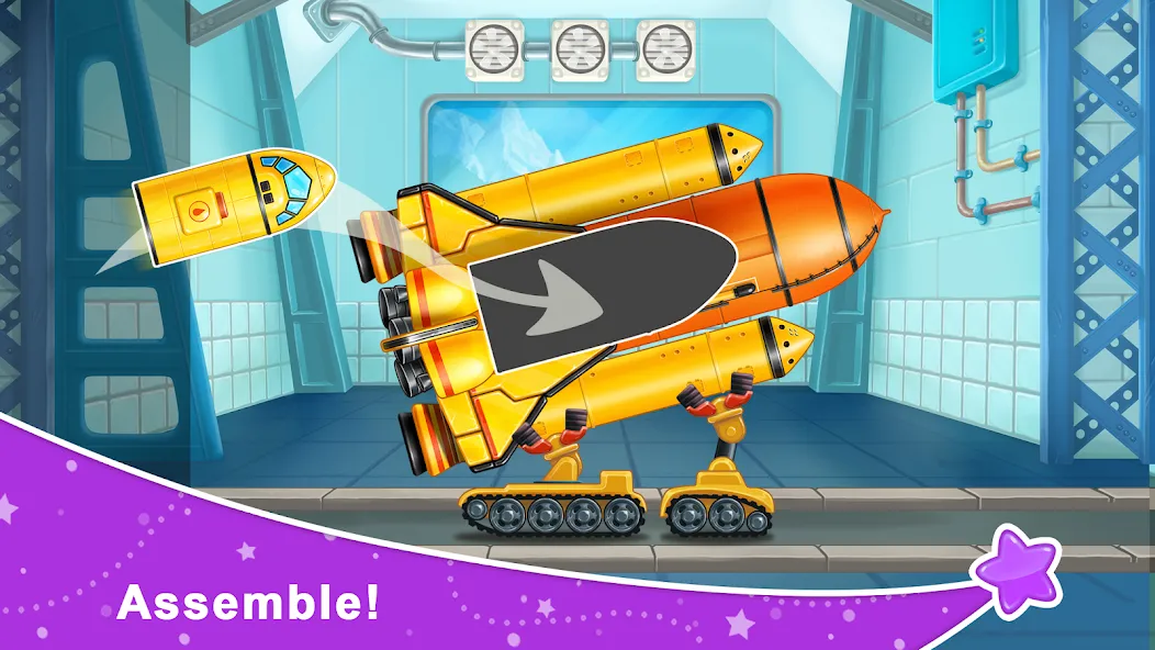Rocket 4 space games Spaceship [МОД: Много монет, Открытые уровни и Мега MOD] Screenshot 1