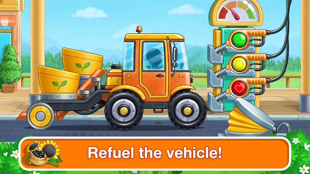 Tractor, car: kids farm games [МОД: Все открыто, Дополнительные деньги и Меню MOD] Screenshot 5