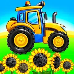 Скачать Tractor, car: kids farm games [МОД: Все открыто, Дополнительные деньги и Меню MOD] | Взлом Tractor, car: kids farm games на Андроид