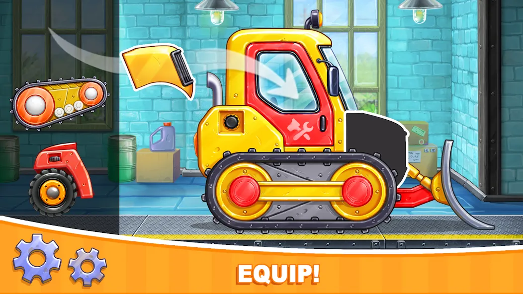 Car games Bulldozer for kids 5 [МОД: Меню, Бесконечные монеты и Открытые уровни] Screenshot 1