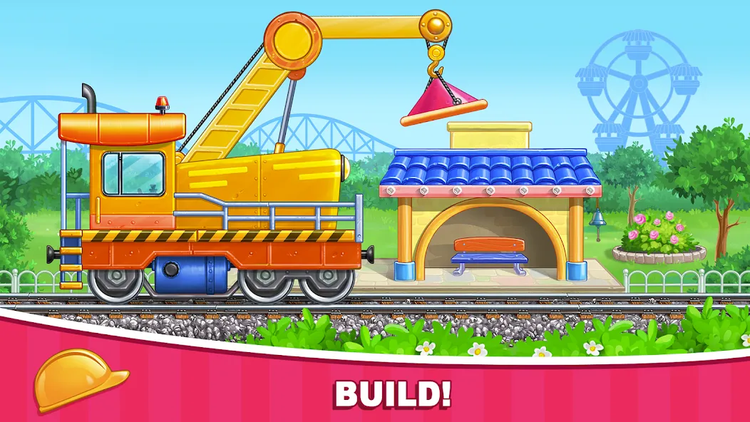 Car games Bulldozer for kids 5 [МОД: Меню, Бесконечные монеты и Открытые уровни] Screenshot 4