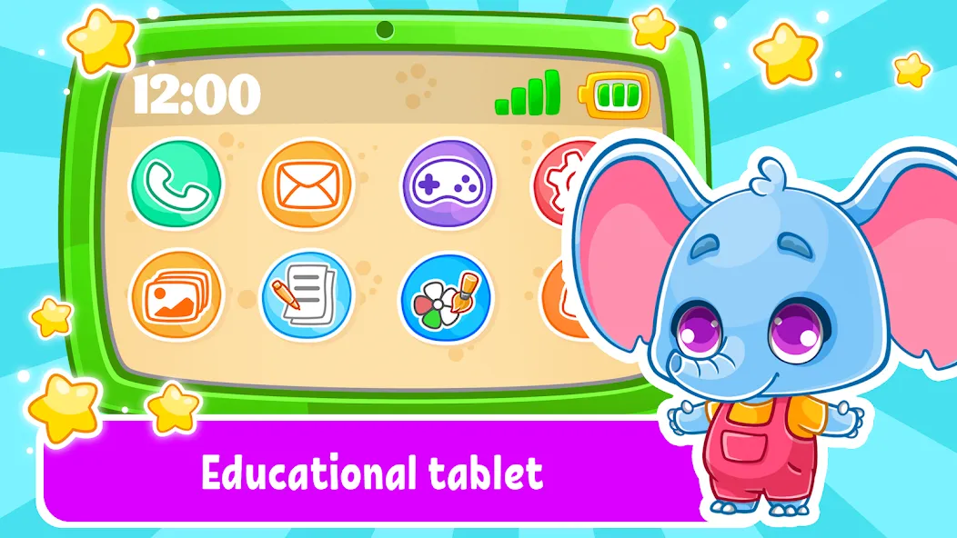 Babyphone & tablet: baby games [МОД: Меню, Бесконечные монеты и Открытые уровни] Screenshot 1