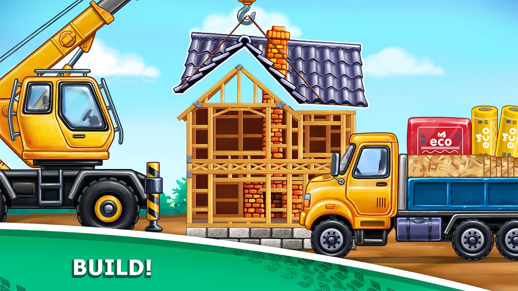 Truck games - build a house [МОД: Деньги, Монеты и Меню MOD] Screenshot 4