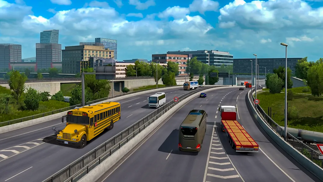 School Bus Transport Simulator (Школьный Автобусный Транспортный Симулятор) [МОД: Много денег, Монет и Все открыто] Screenshot 4