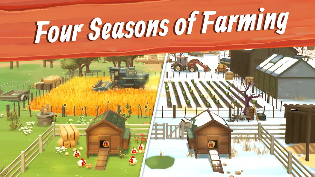 Big Farm: Mobile Harvest (Биг Фарм) [МОД: Много монет, Открытые уровни и Мега MOD] Screenshot 2